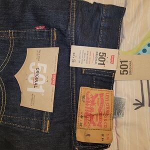 Levi's 501 Original Straight Men's Jeans - Dark Denim Blue